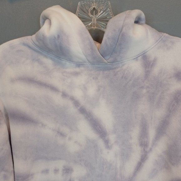Urban Nation WMNS Sz XS Fleece Tie-dye Multi Marble Hooded Sweatshirt, Athletic - Picture 3 of 14